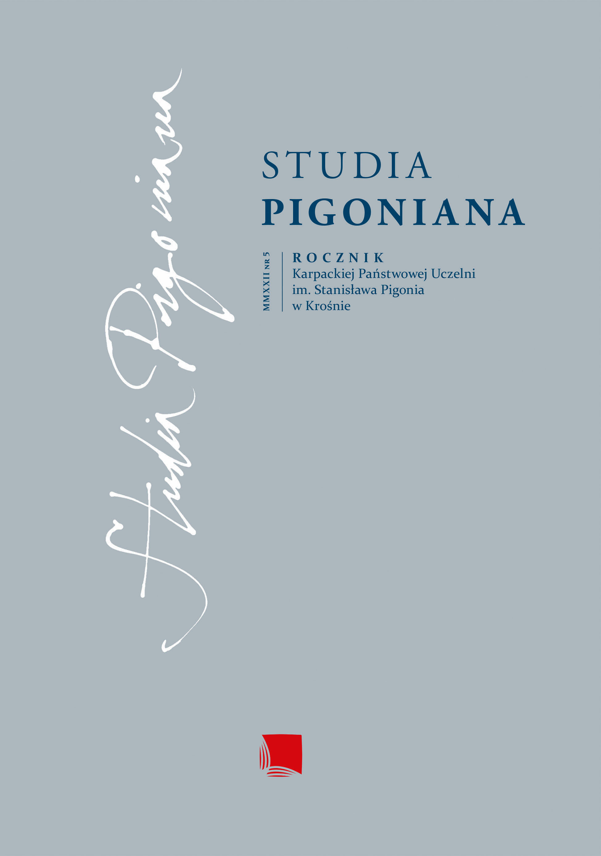Obraz okładki: Studia Pigoniana