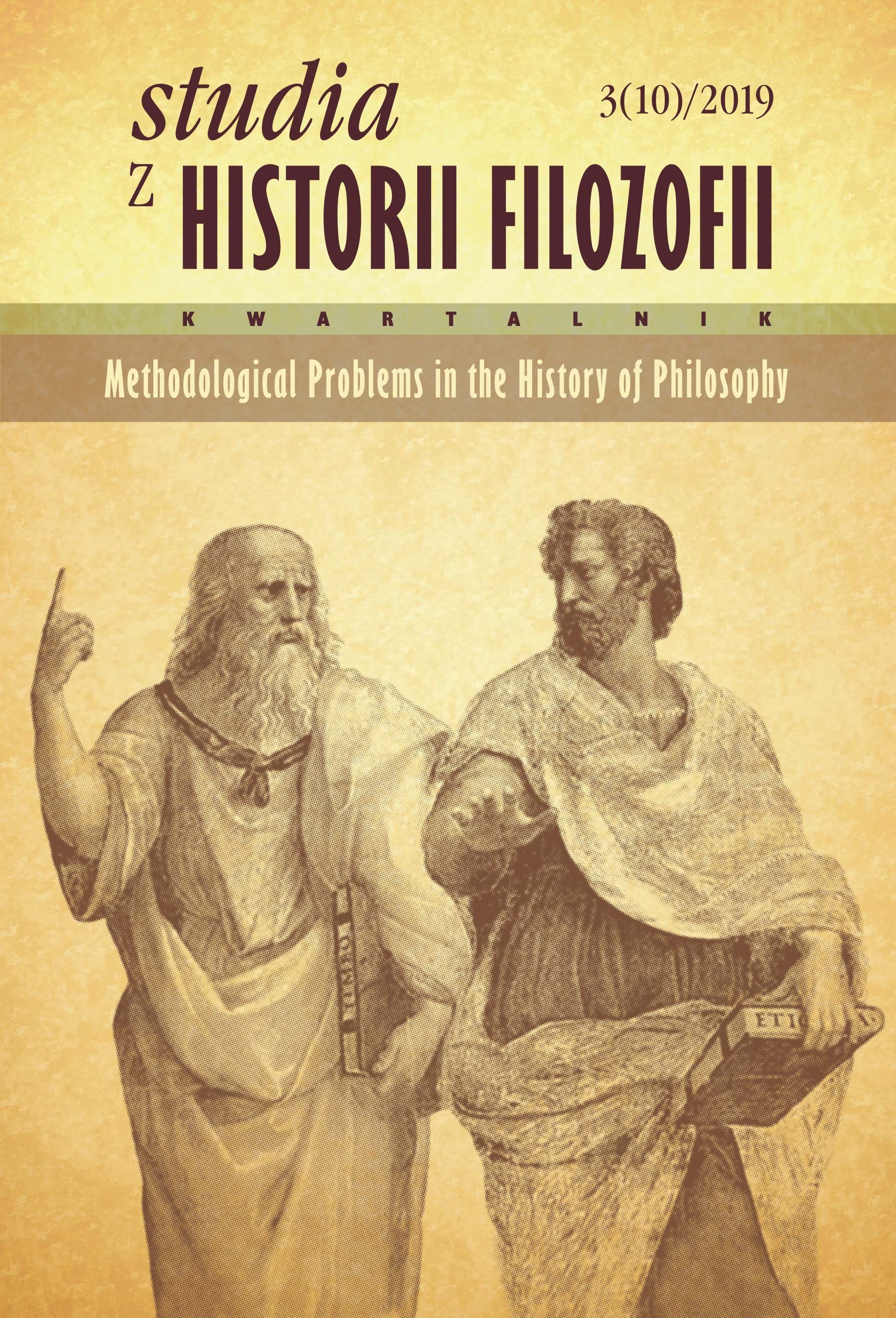 						Obraz okładki Tom 10 Nr 3 (2019): Methodological Problems in the History of Philosophy
					