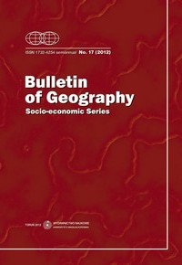 Bulletin of Geography. Socio-economic Series