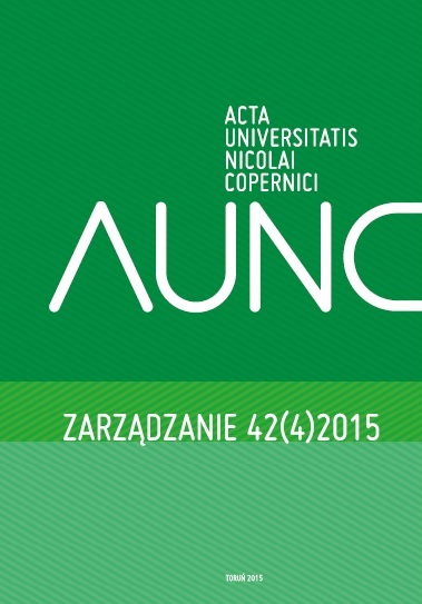 Acta Universitatis Nicolai Copernici. Zarządzanie