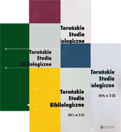 Cover image: Toruńskie Studia Bibliologiczne