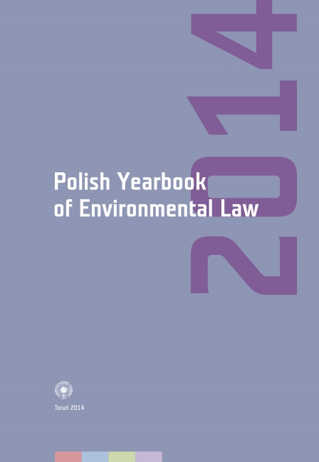 						Cover Image No. 4 (2014): Polish Yearbook of Environmental Law
					