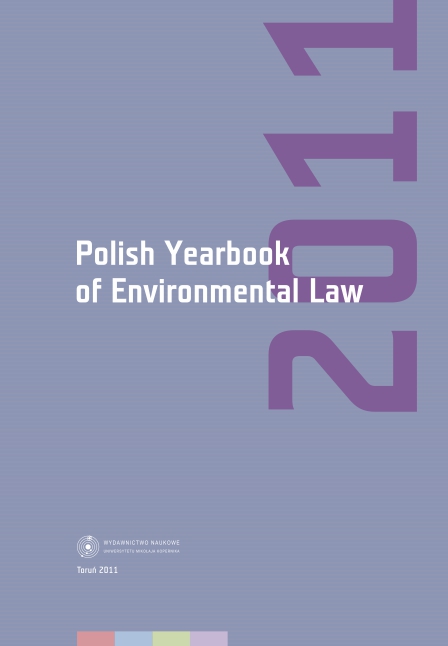 						Obraz okładki Nr 1 (2011): Polish Yearbook of Environmental Law
					