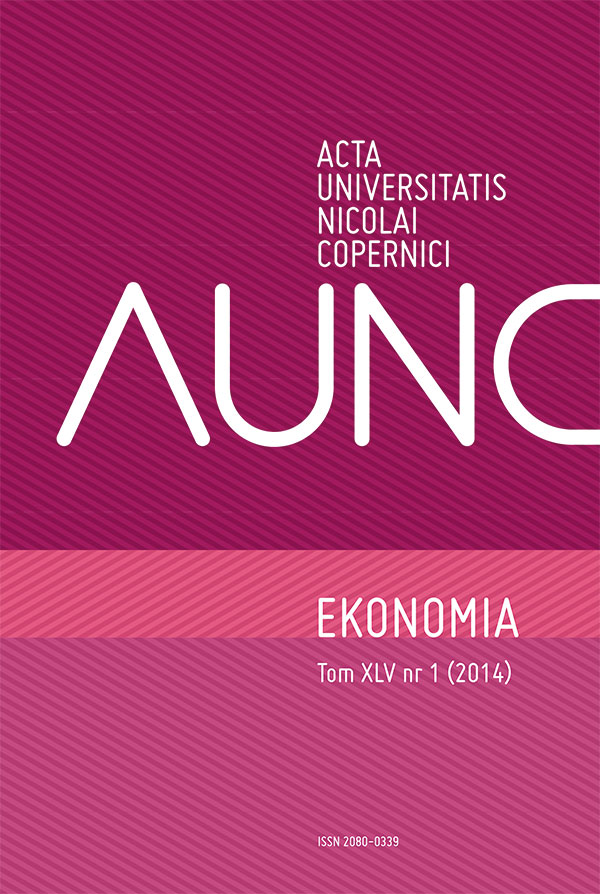Acta Universitatis Nicolai Copernici Ekonomia