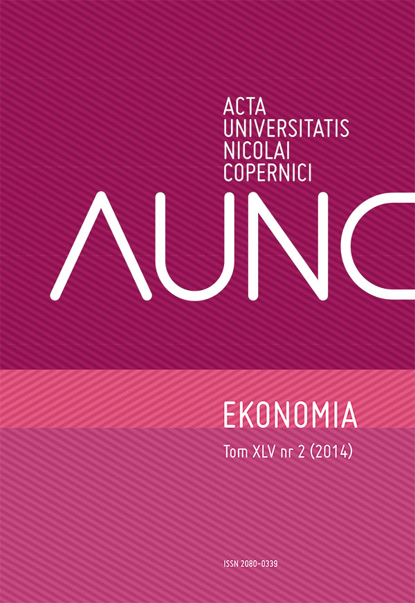 Acta Universitatis Nicolai Copernici Ekonomia