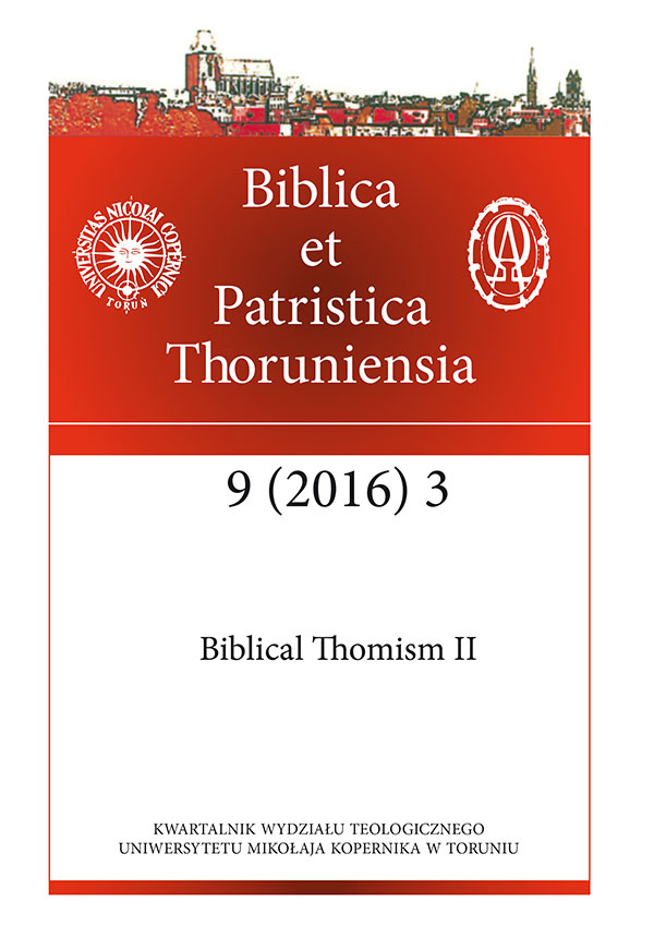 					View Vol. 9 No. 3 (2016): Biblical Thomism II
				