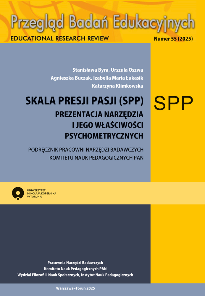 						Cover Image No. 55 (2025): Podręcznik Pracowni Narzędzi Badawczych Komitetu Nauk Pedagogicznych PAN
					