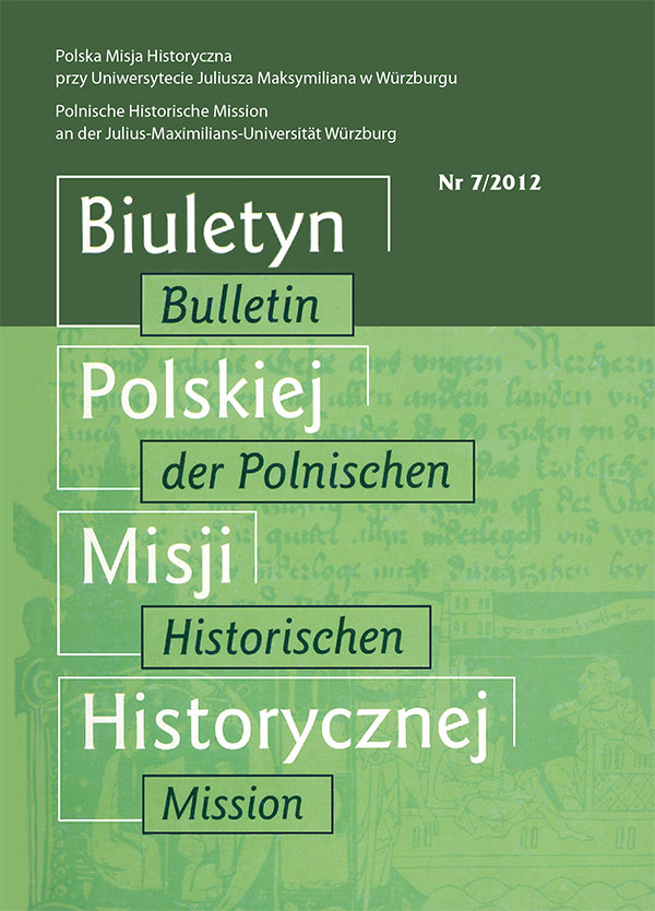 Bulletin of the Polish Historical Mission