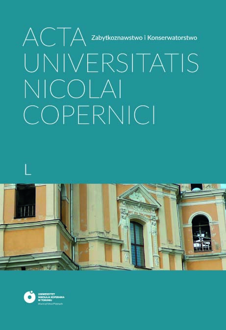 Acta Universitatis Nicolai Copernici Zabytkoznawstwo i Konserwatorstwo