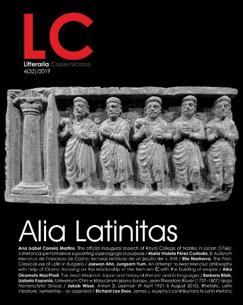 					View Vol. 32 No. 4 (2019): Alia Latinitas
				