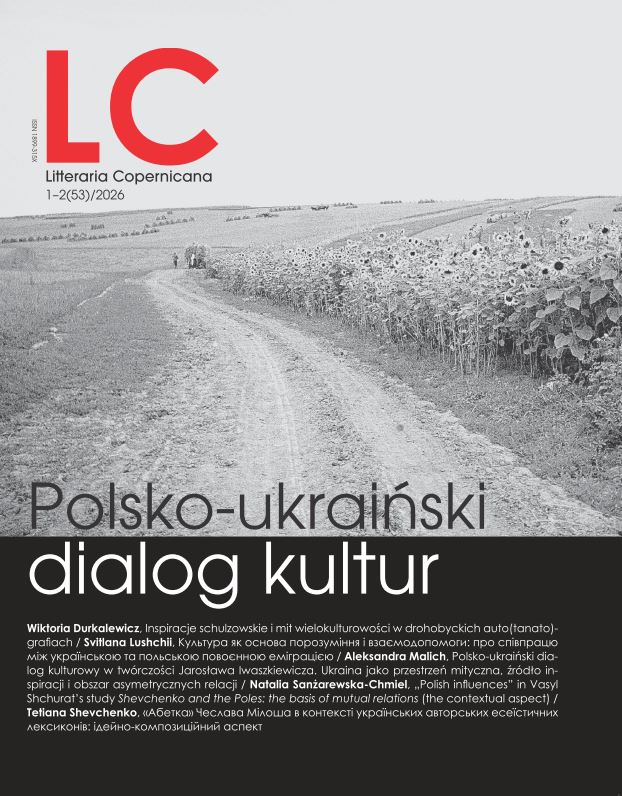 					Pokaż  Tom 53 Nr 1-2 (2026): Polsko-ukraiński dialog kultur
				