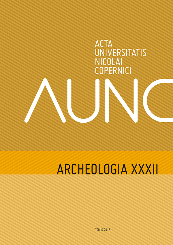 Acta Universitatis Nicolai Copernici Archeologia