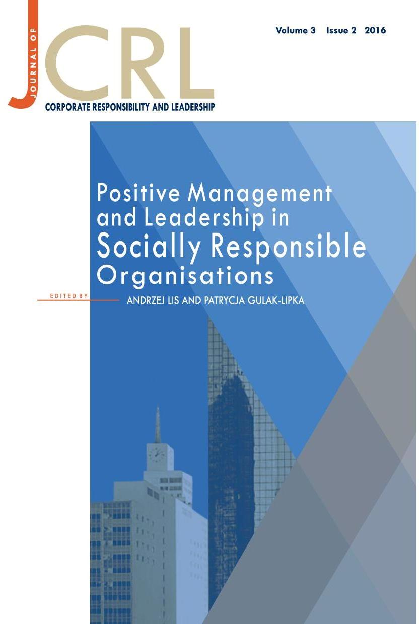 					Pokaż  Tom 3 Nr 2 (2016): Positive Management and Leadership in Socially Responsible Organisations
				