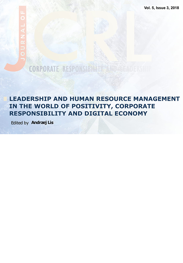 					Pokaż  Tom 5 Nr 3 (2018): Leadership and Human Resource Management in the World of Positivity, Corporate Responsibility and Digital Economy
				