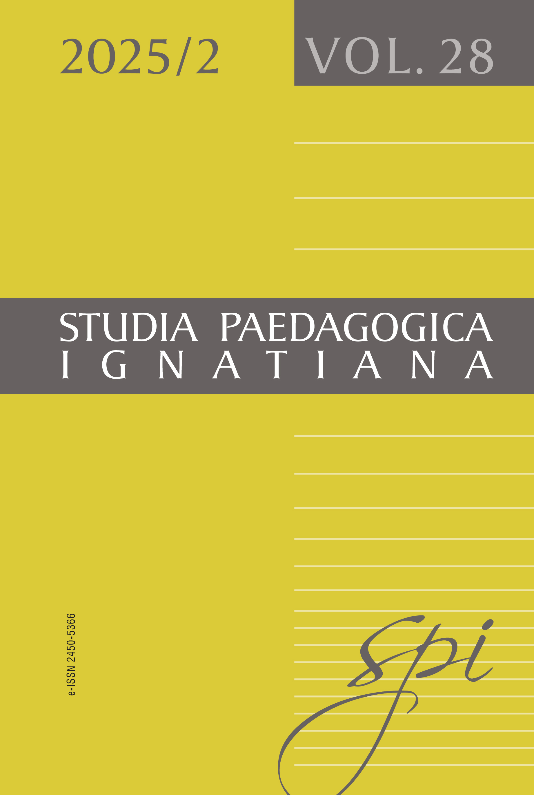 					Pokaż  Tom 28 Nr 2 (2025): Religia i wychowanie. Koncepcje pedagogiczne XX i XXI wieku
				