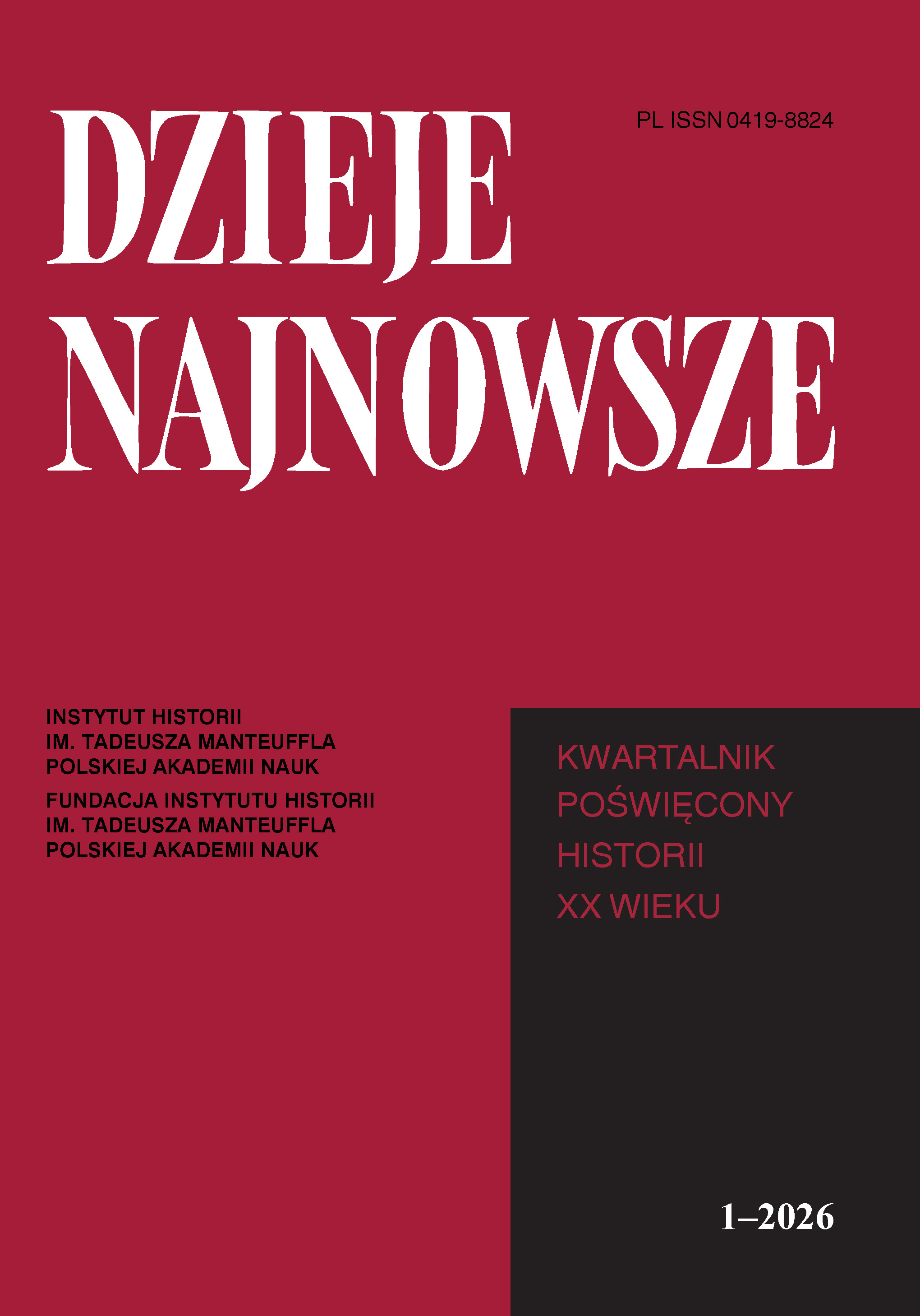 					Pokaż  Tom 58 Nr 1 (2026)
				